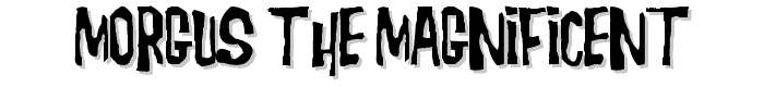 Morgus the Magnificent font